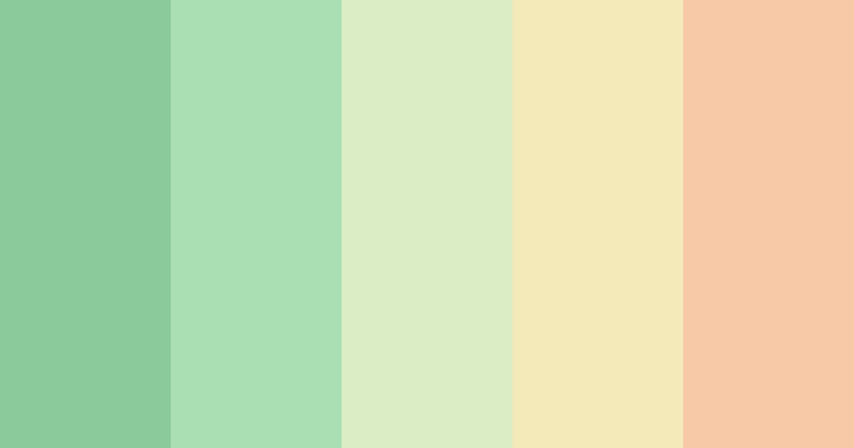 Download shades of green color palette PNG image (landscape)