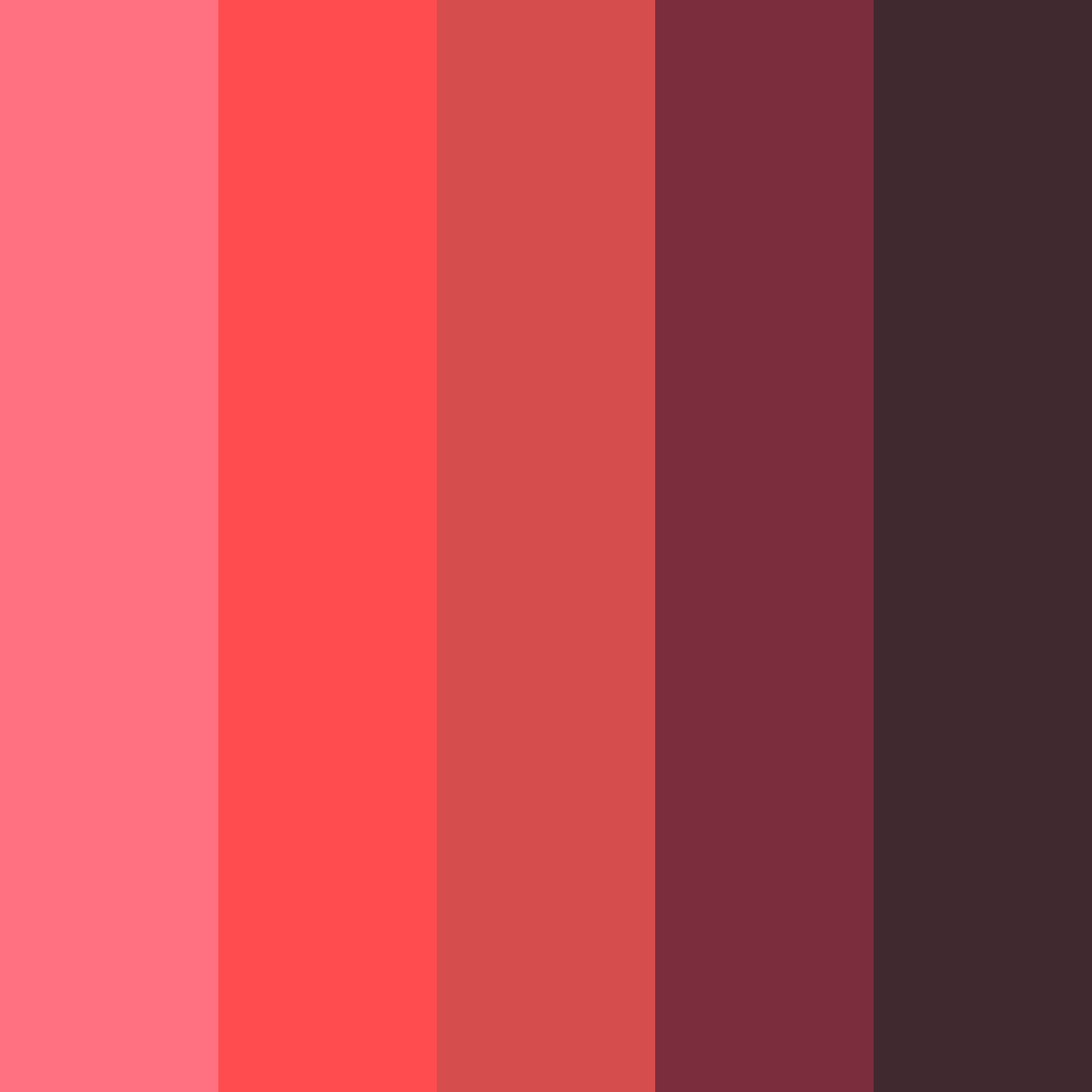 Download soft rose red color palette PNG image (square)
