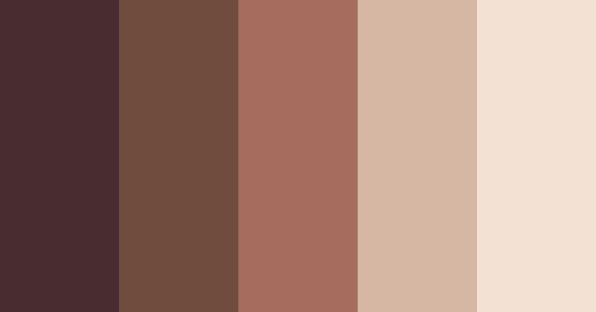 Download dark brown color palette PNG image (landscape)