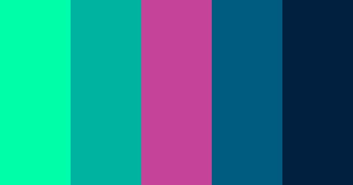 Download neon cyber color palette PNG image (landscape)