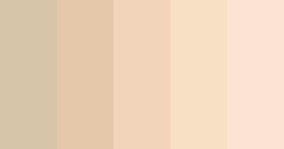 Download warm beige color palette PNG image (landscape)