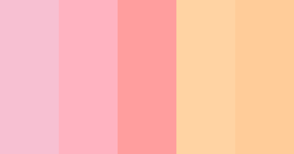 Download pink hello kitty color palette PNG image (landscape)