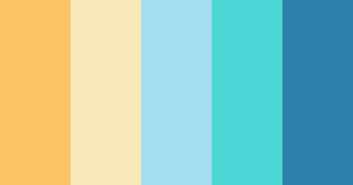 Download turquoise dream color palette PNG image (landscape)
