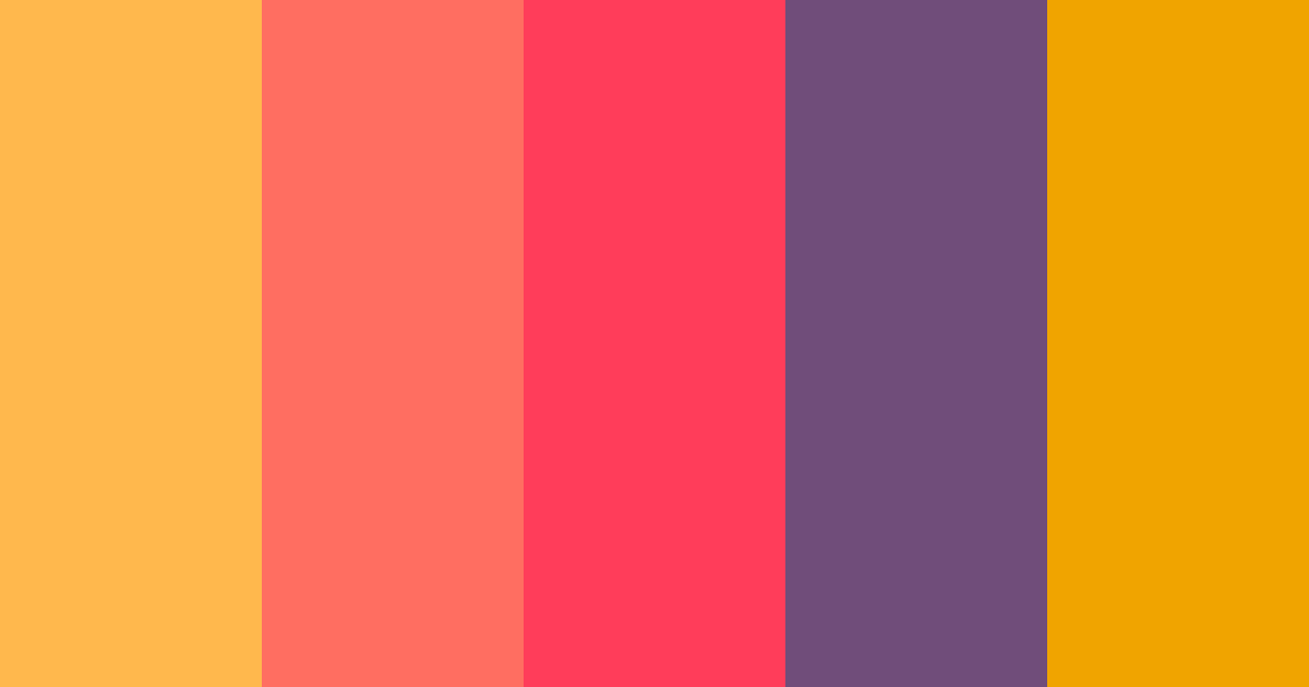 Download sunset orange color palette PNG image (landscape)
