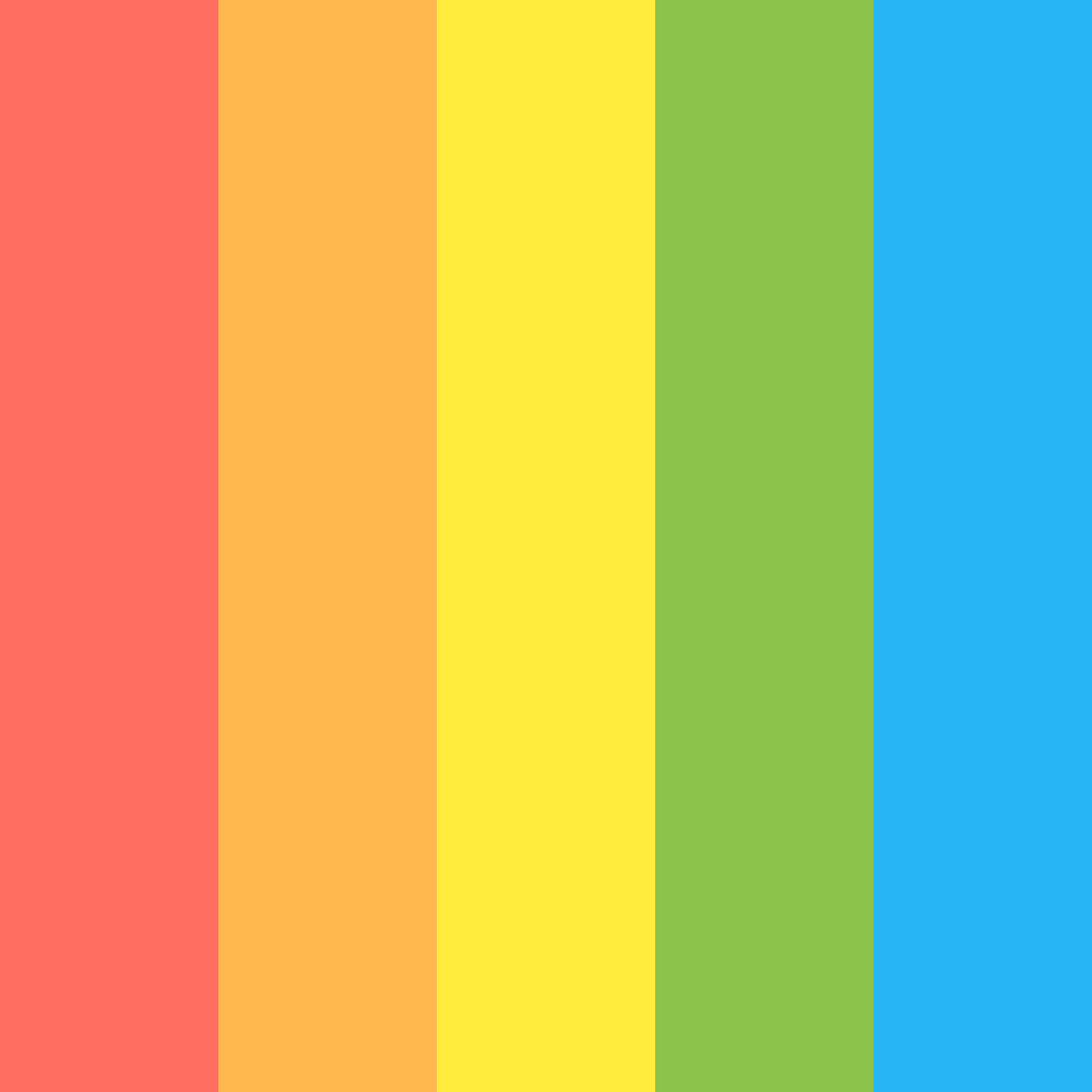 Download cherry blossom color palette PNG image (square)