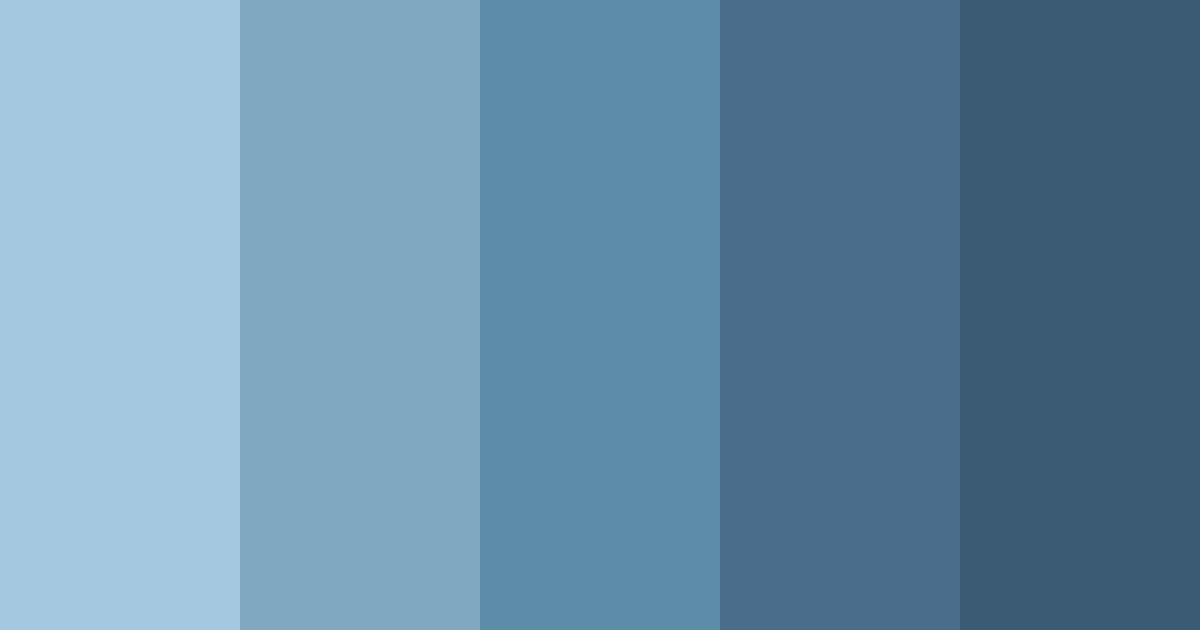 Download calm blue color palette PNG image (landscape)