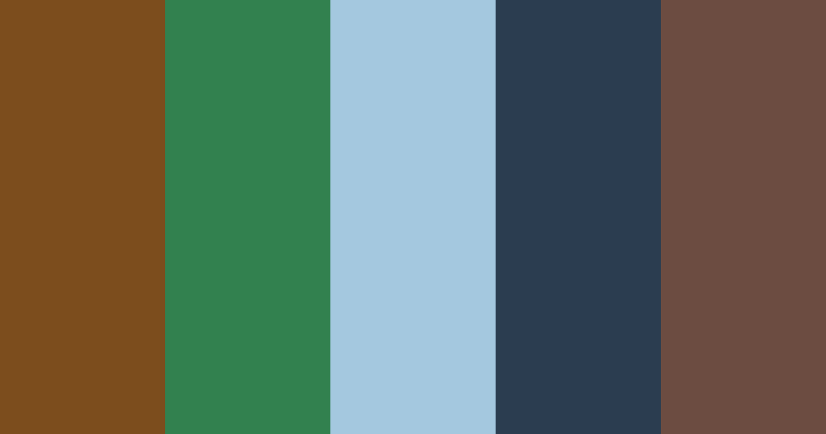 Download earthy tones color palette PNG image (landscape)
