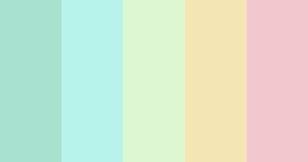 Download minty jasmine color palette PNG image (landscape)
