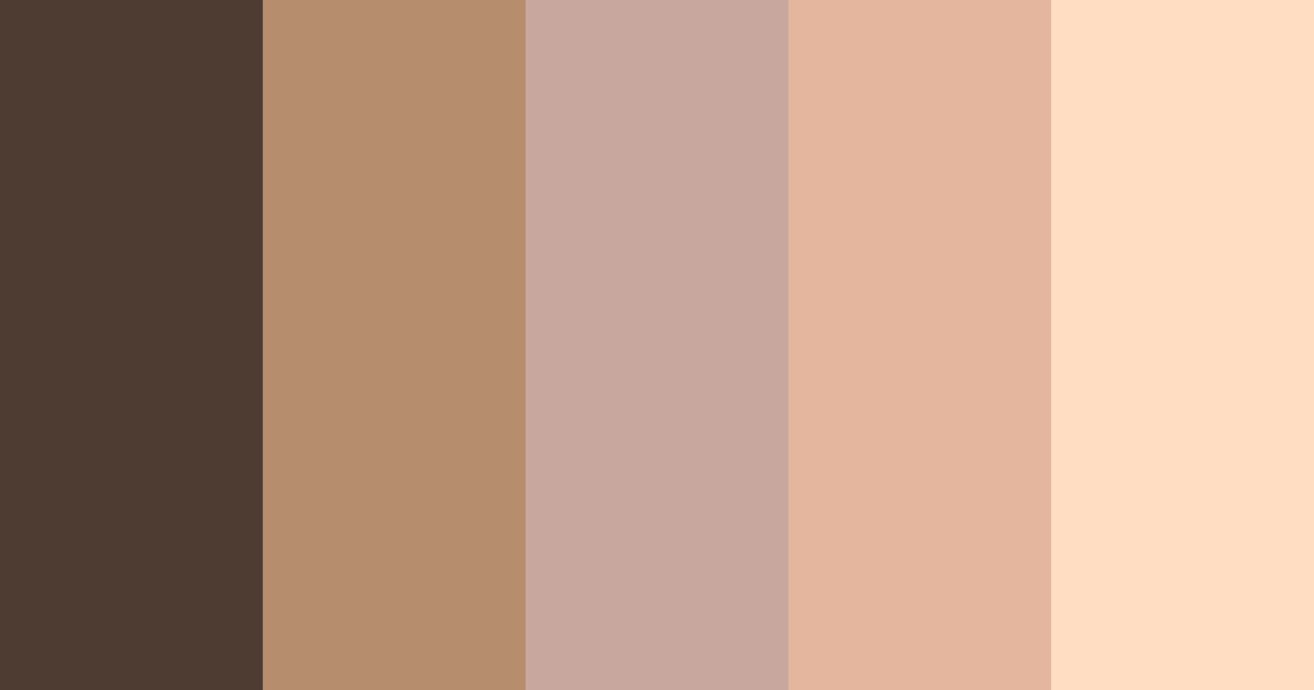 Download cocoa comfort color palette PNG image (landscape)