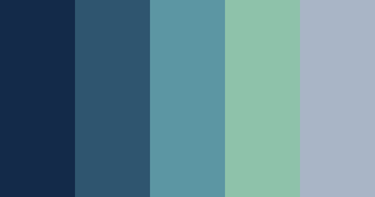 Download deep blue sea color palette PNG image (landscape)
