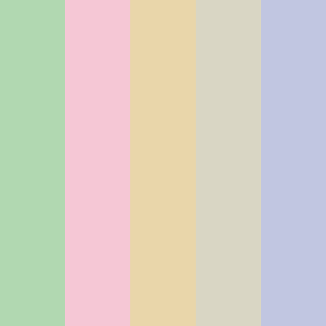 Download pale green color palette PNG image (square)