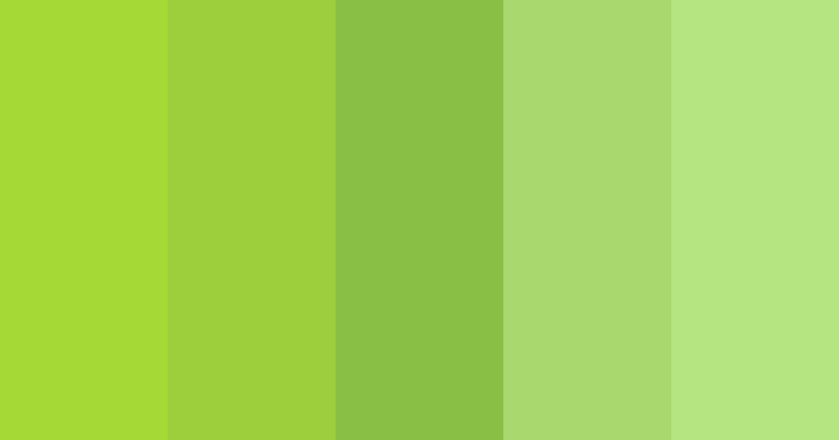 Download acid green vibes color palette PNG image (landscape)