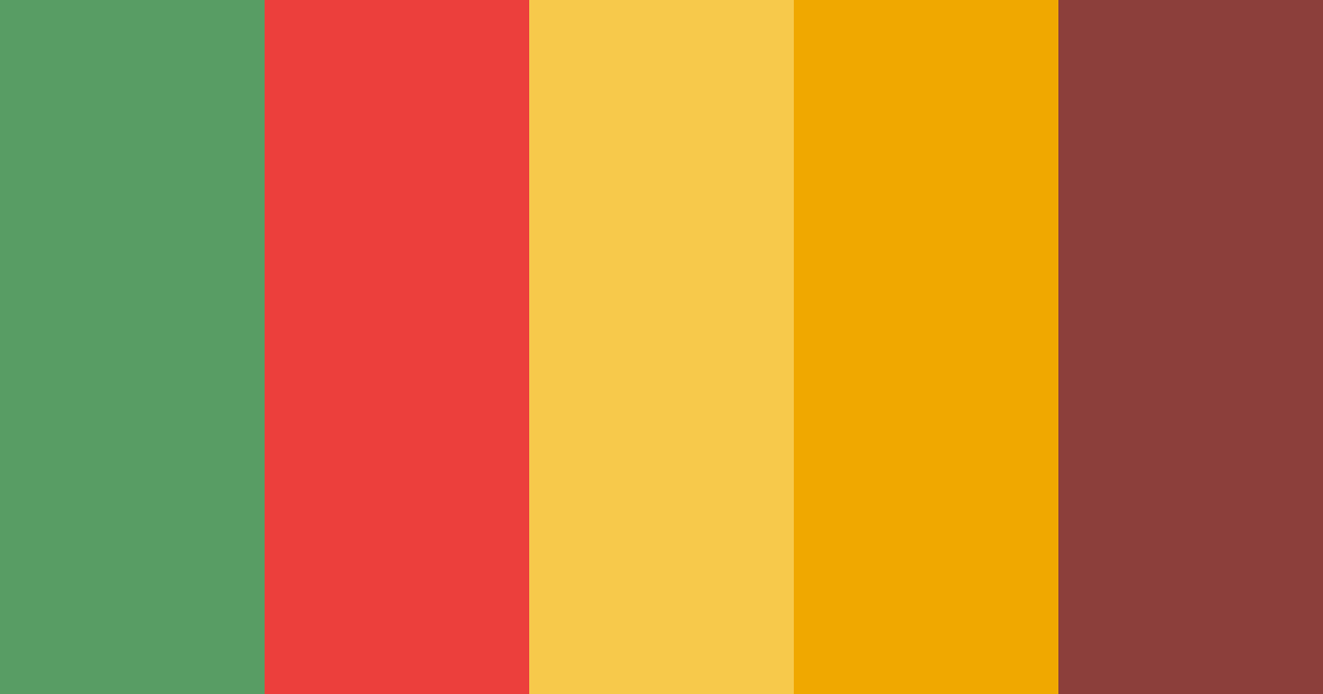 Download fiesta flavors color palette PNG image (landscape)