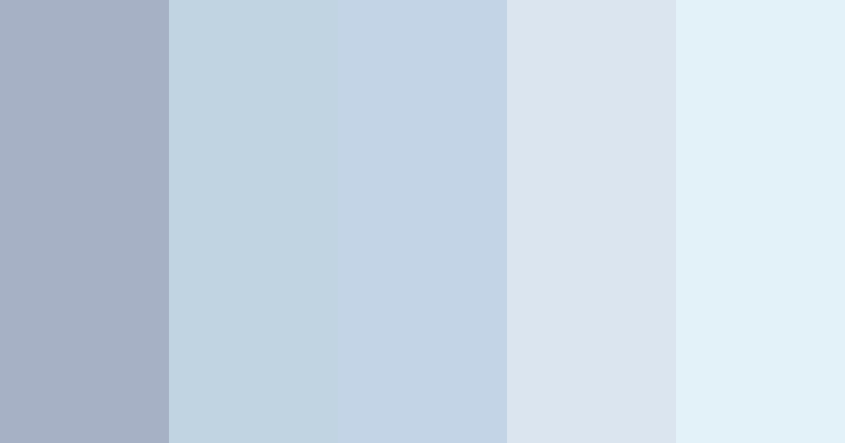 Download dusty blue elegance color palette PNG image (landscape)