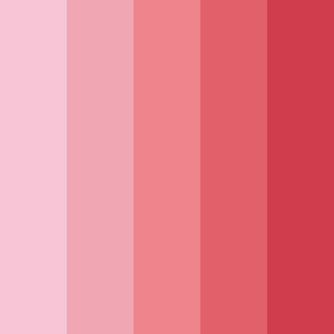 Download pink rose color palette PNG image (square)