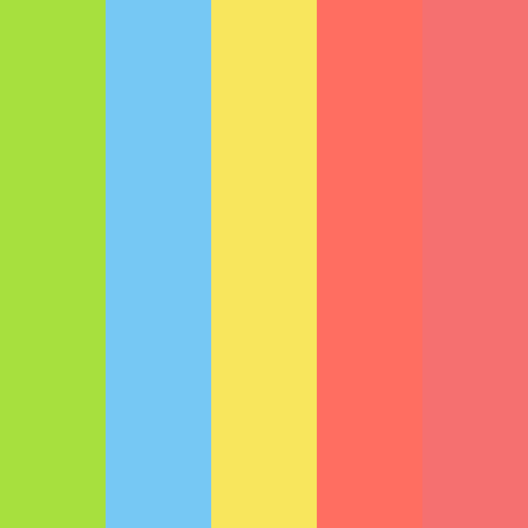 Bright Yellow Green Color Palette