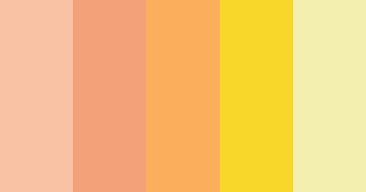 Download warm yellow color palette PNG image (landscape)