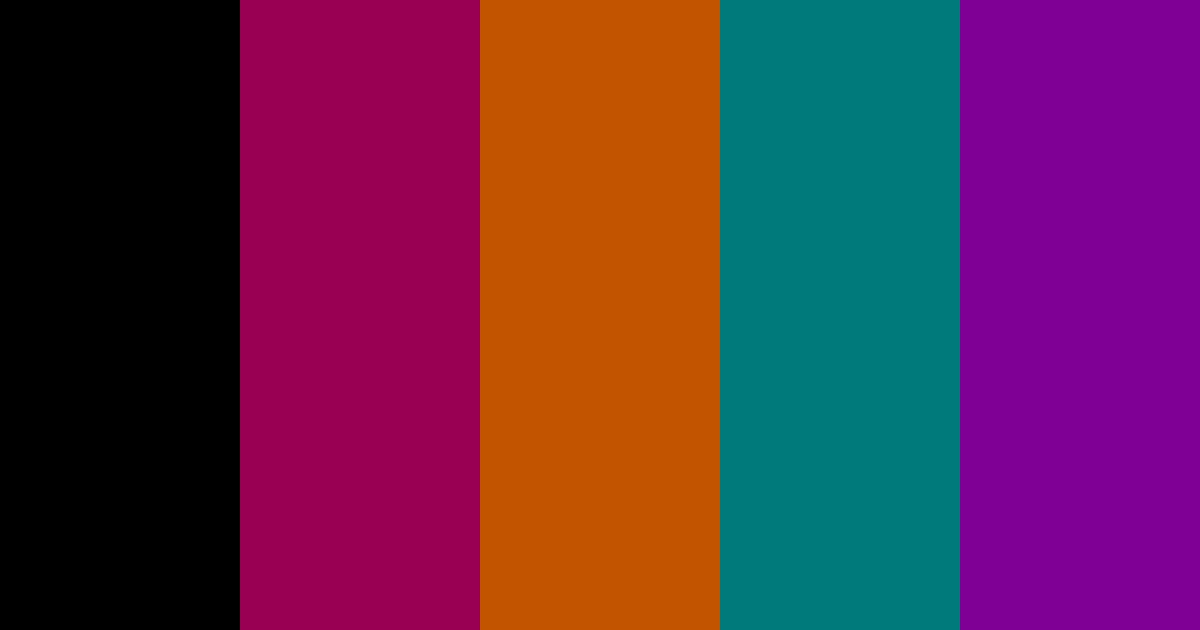 Download midnight jewel tones color palette PNG image (landscape)