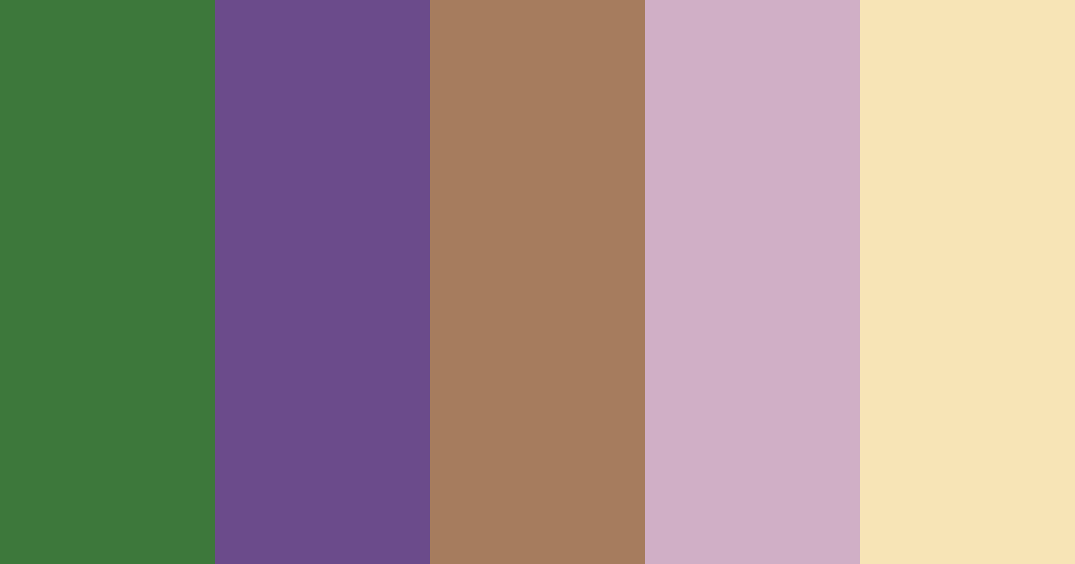 Download enchanted forest twilight color palette PNG image (landscape)