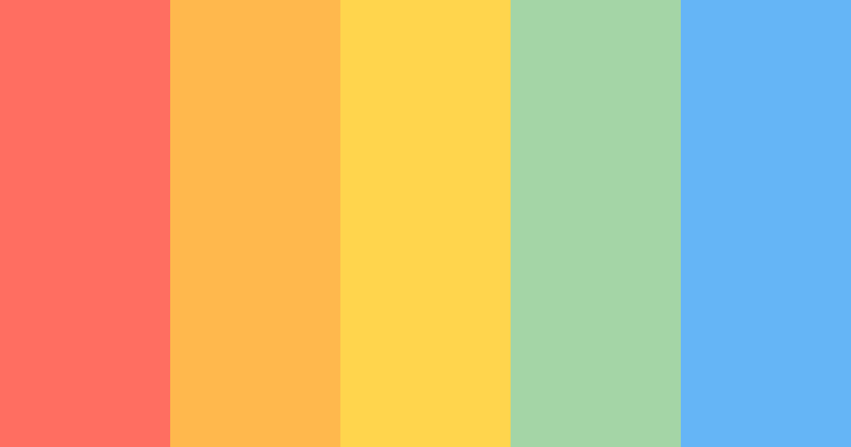 Download bright coral color palette PNG image (landscape)