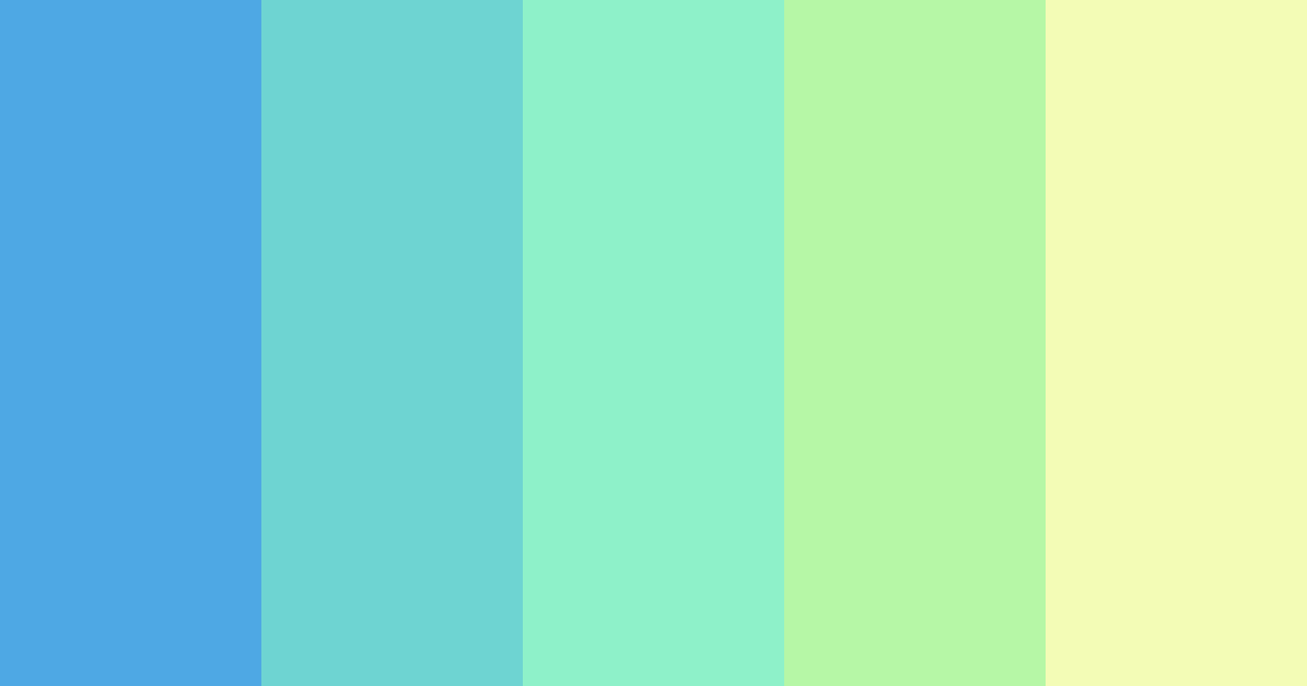 Download blue spring color palette PNG image (landscape)