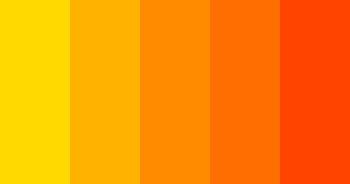 Download golden orange color palette PNG image (landscape)