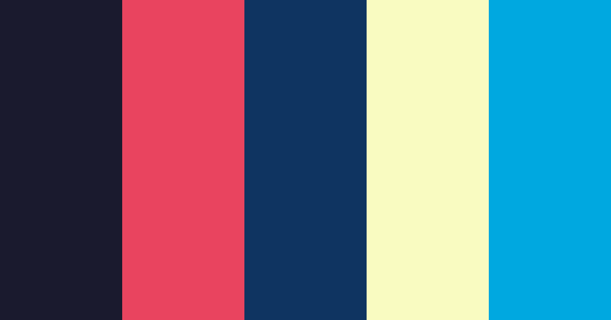 Download dark blue color palette PNG image (landscape)