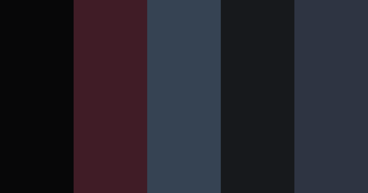 Download midnight blossoms color palette PNG image (landscape)