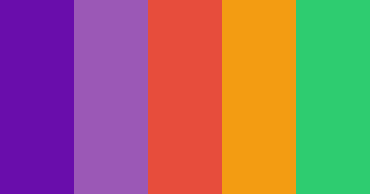 Download neon nocturne color palette PNG image (landscape)