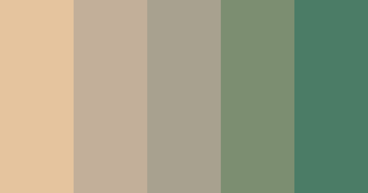 Download tea green color palette PNG image (landscape)
