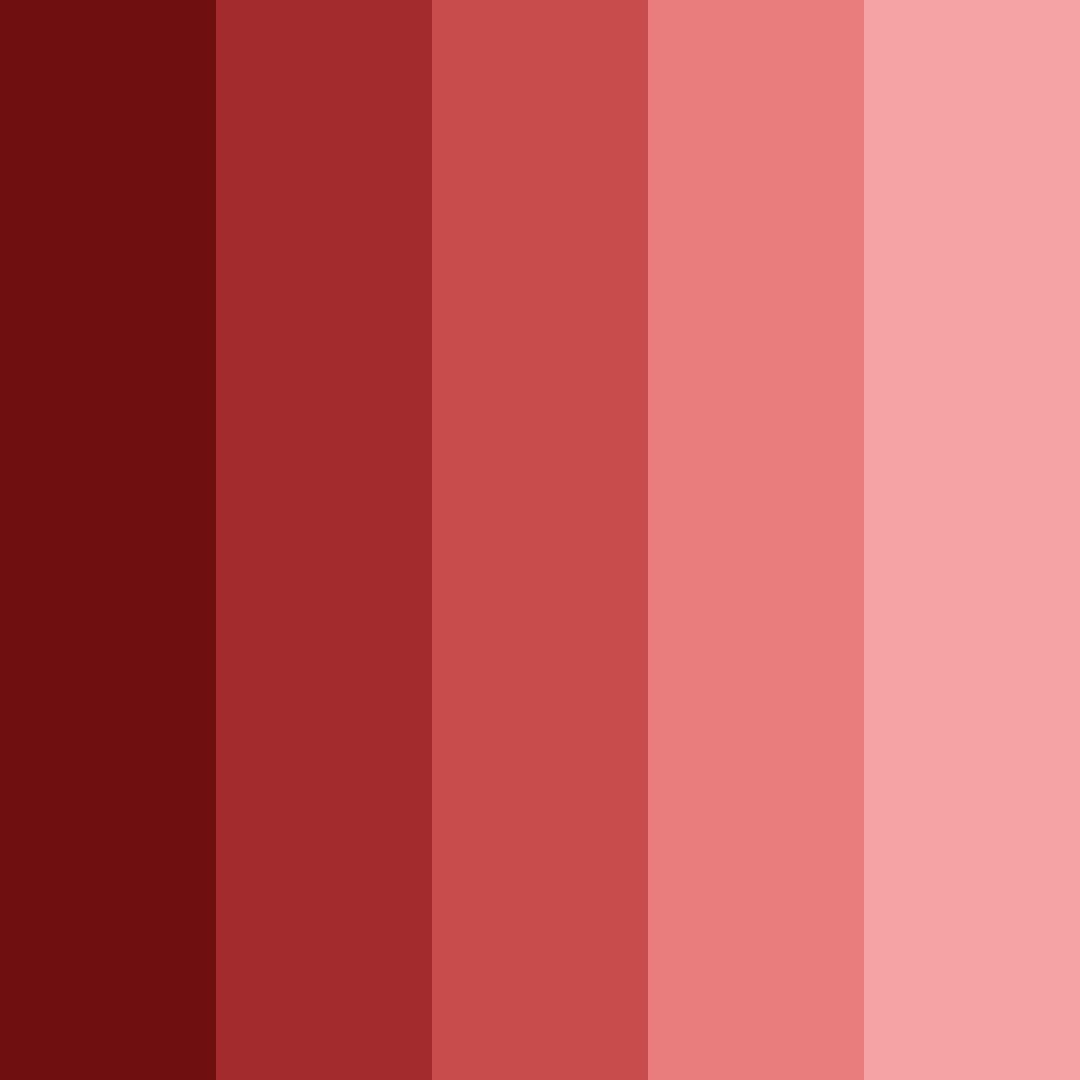 Download shades of burgundy color palette PNG image (square)