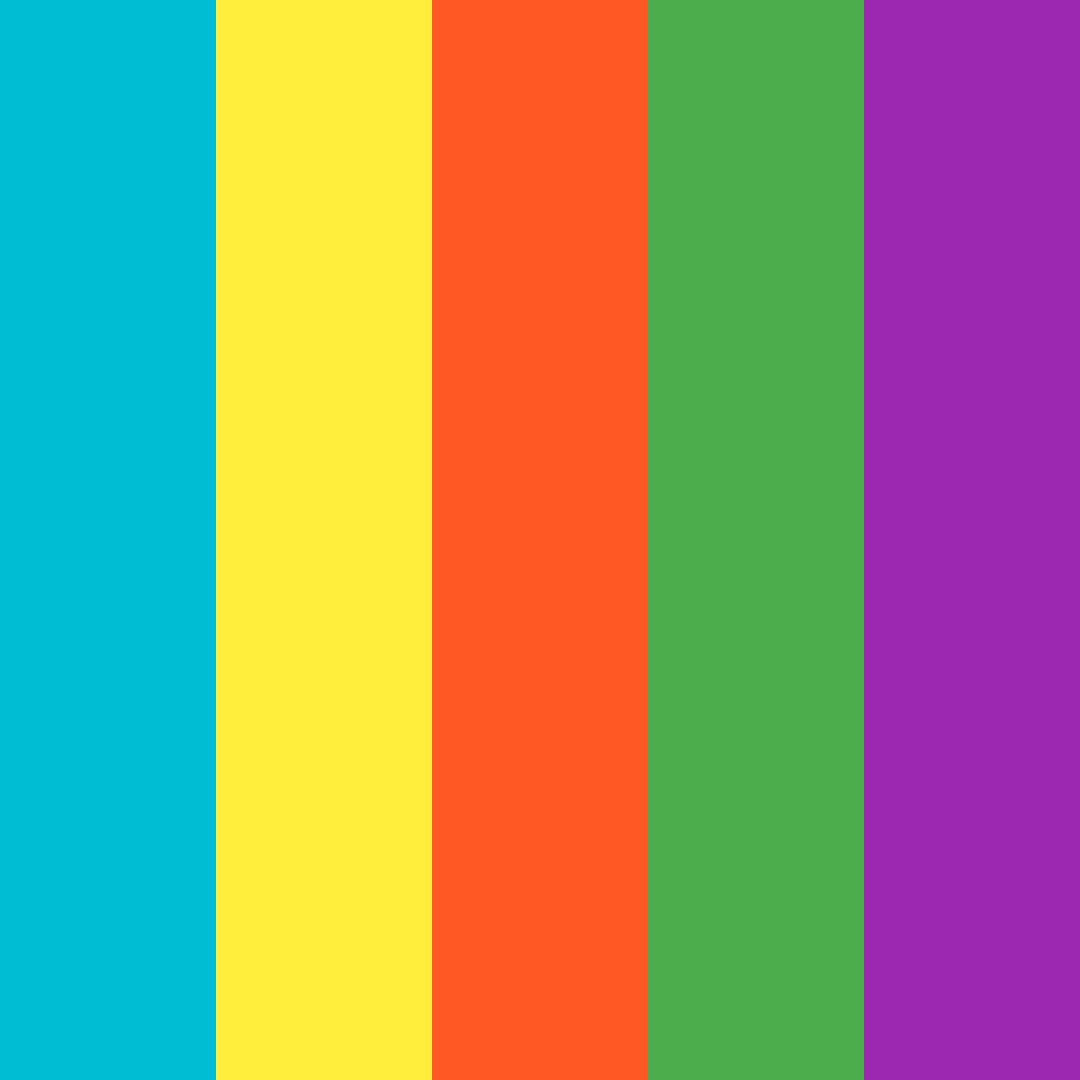 Download bright cyan color palette PNG image (square)
