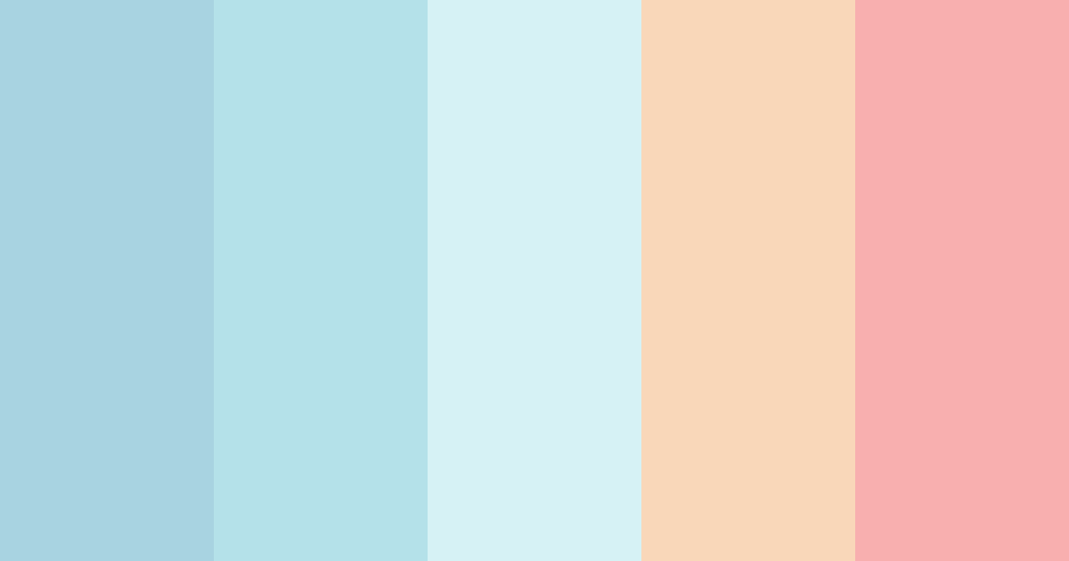 Download soft blue color palette PNG image (landscape)