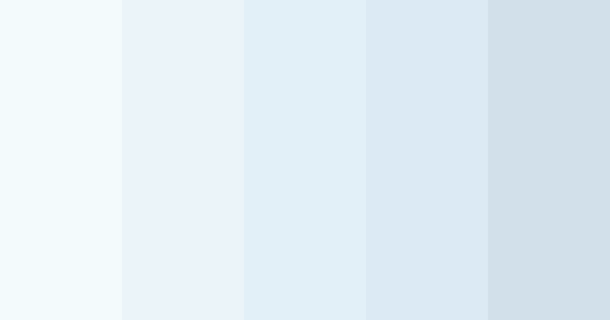 Download shades of baby blue color palette PNG image (landscape)