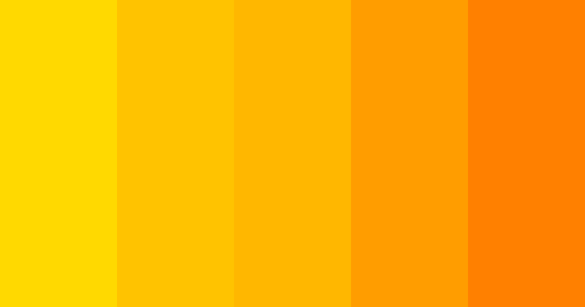 Download bright gold color palette PNG image (landscape)