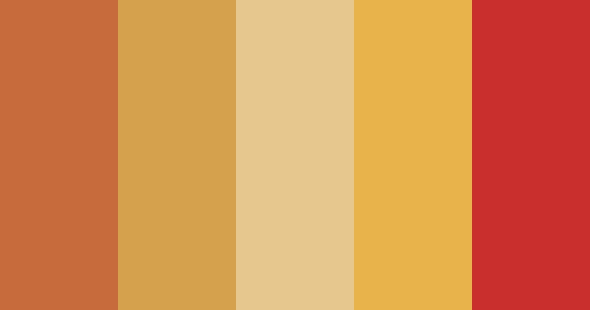 Download spicy orange color palette PNG image (landscape)