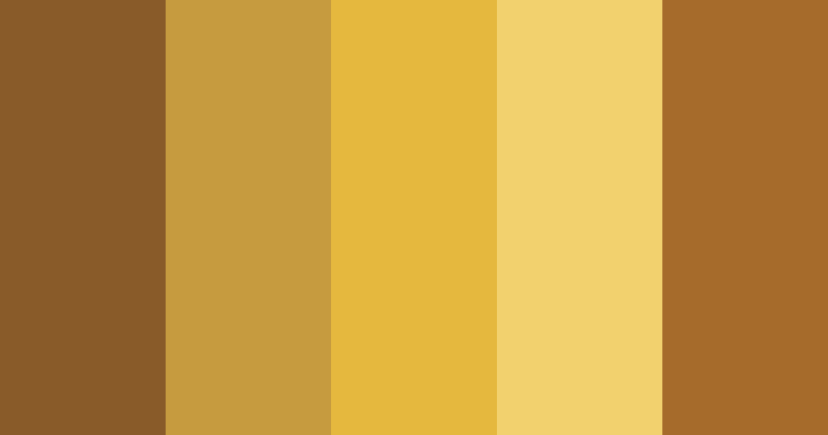 Download bronze shades color palette PNG image (landscape)