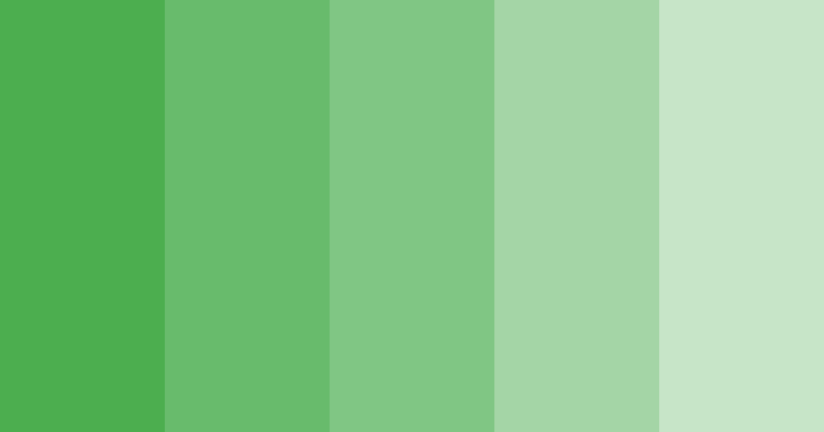 Download vibrant green color palette PNG image (landscape)