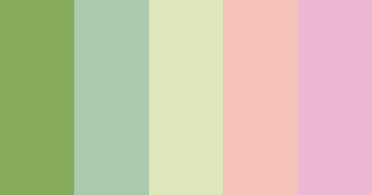 Download garden serenade color palette PNG image (landscape)