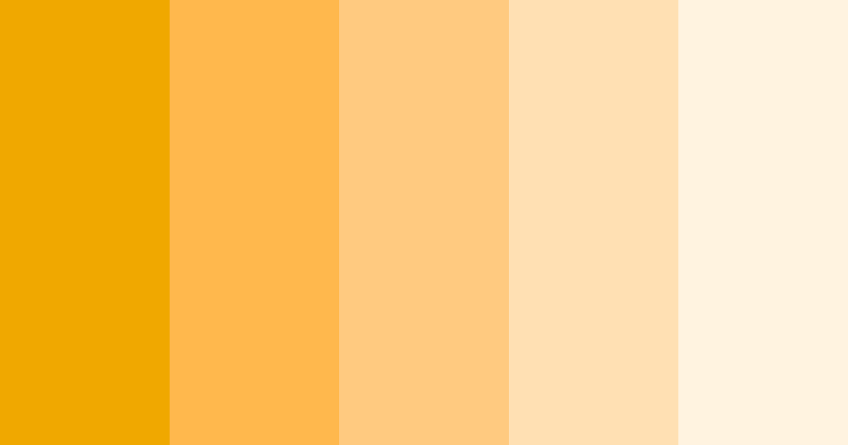 Download shades of yellow color palette PNG image (landscape)