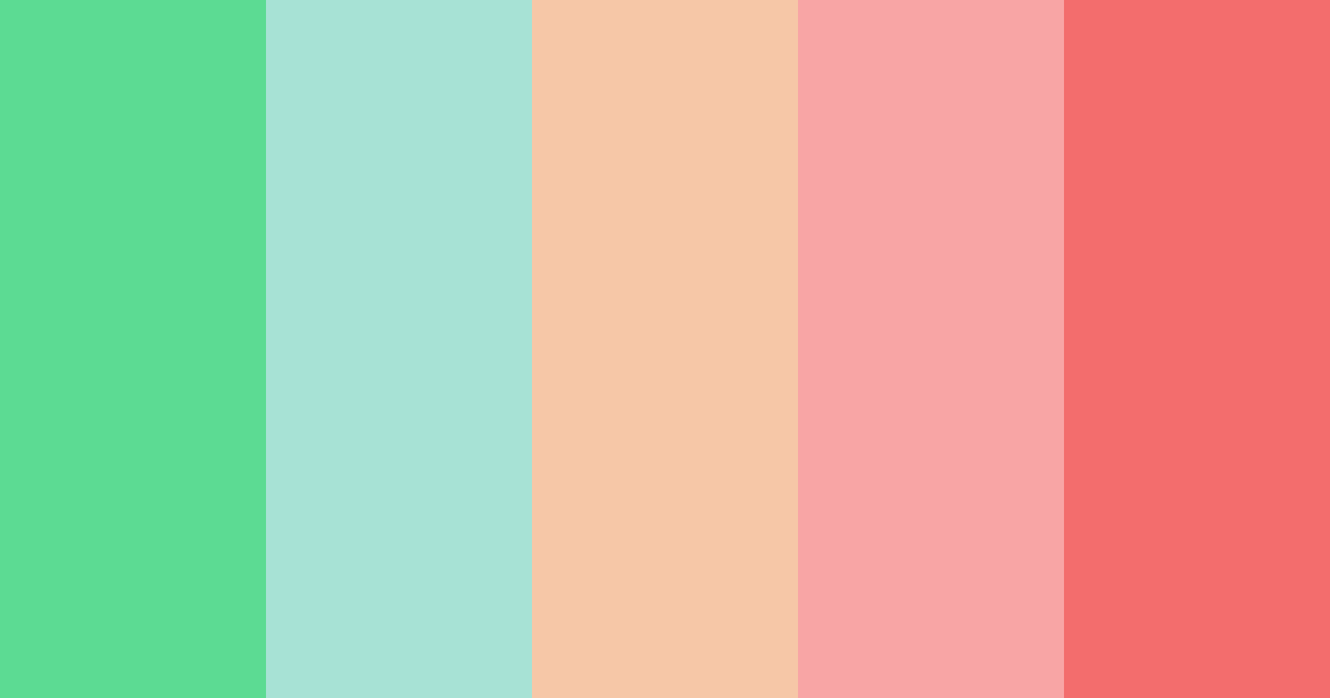 Download teal sustainability color palette PNG image (landscape)