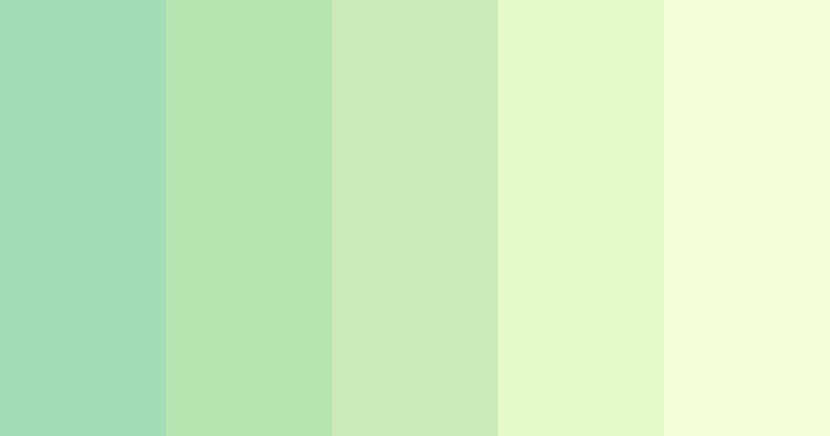 Download soft green color palette PNG image (landscape)