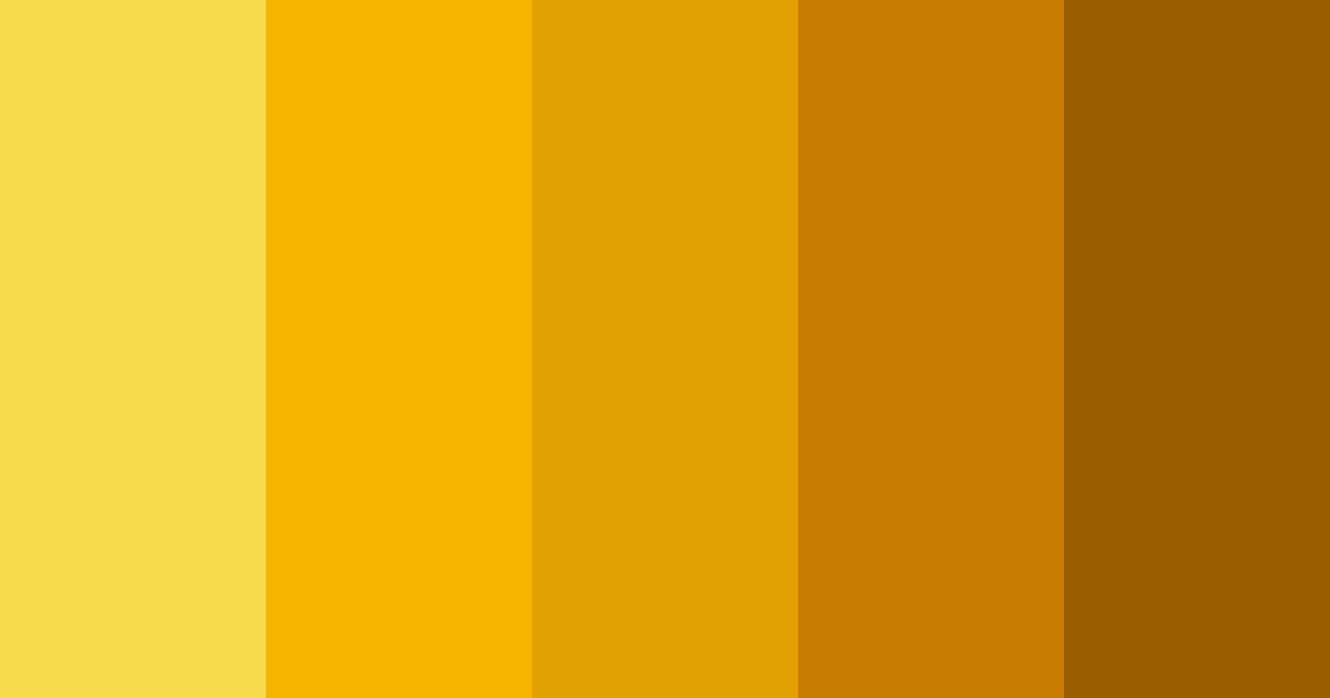 Download elegant gold color palette PNG image (landscape)