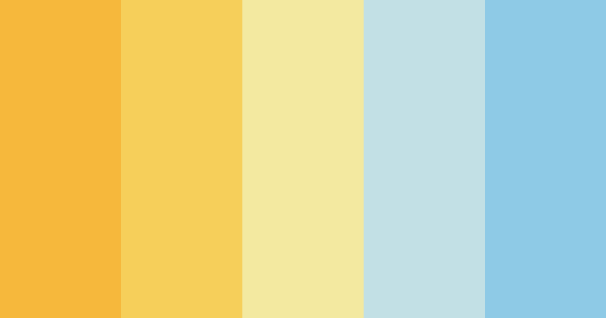 Download light yellow color palette PNG image (landscape)