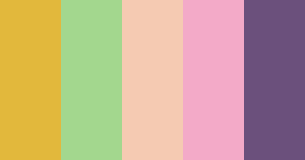 Download cottagecore yellow color palette PNG image (landscape)