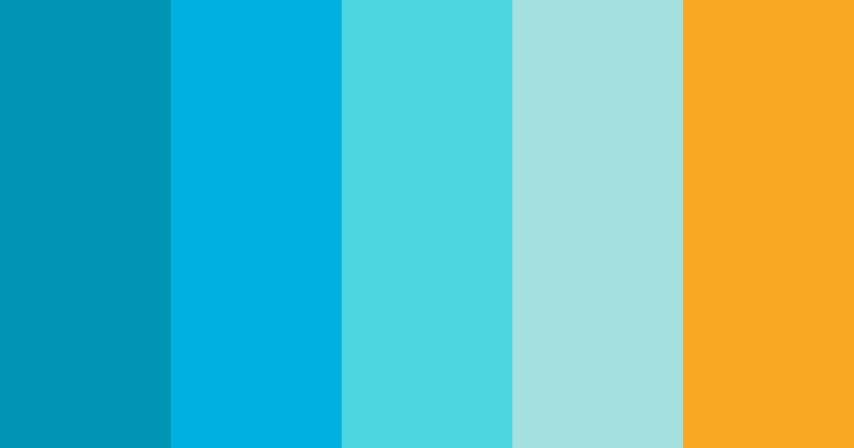 Download crystal clear waters color palette PNG image (landscape)
