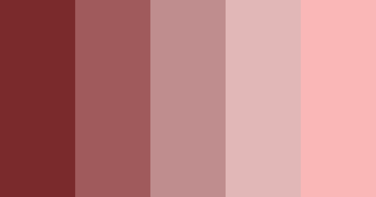 Download maroon sunset color palette PNG image (landscape)