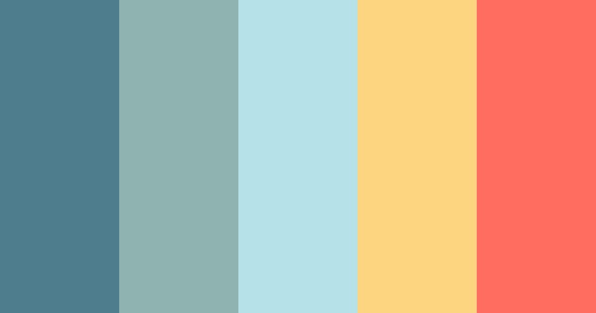 Download seaside serenity color palette PNG image (landscape)