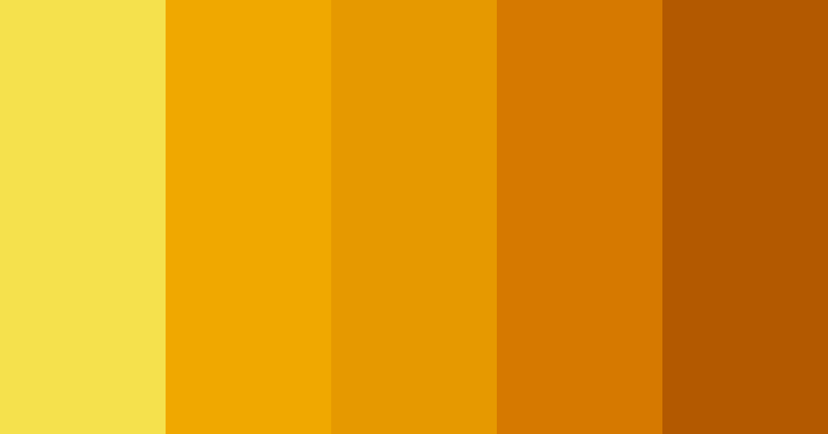 Download golden sunshine color palette PNG image (landscape)
