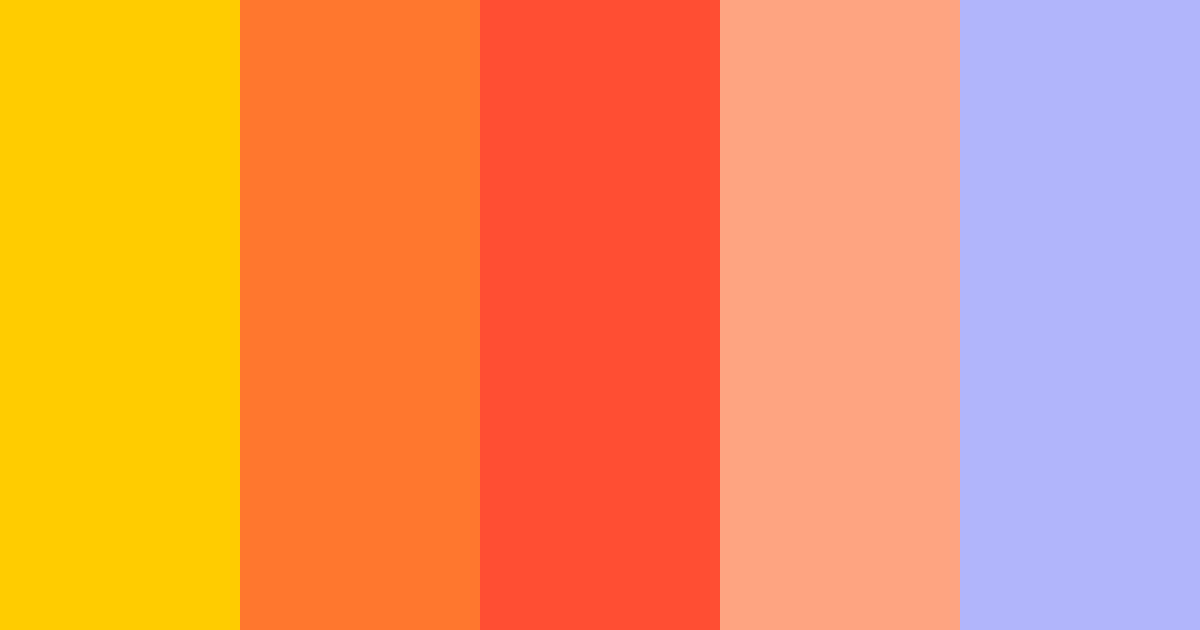 Download warm yellow color palette PNG image (landscape)